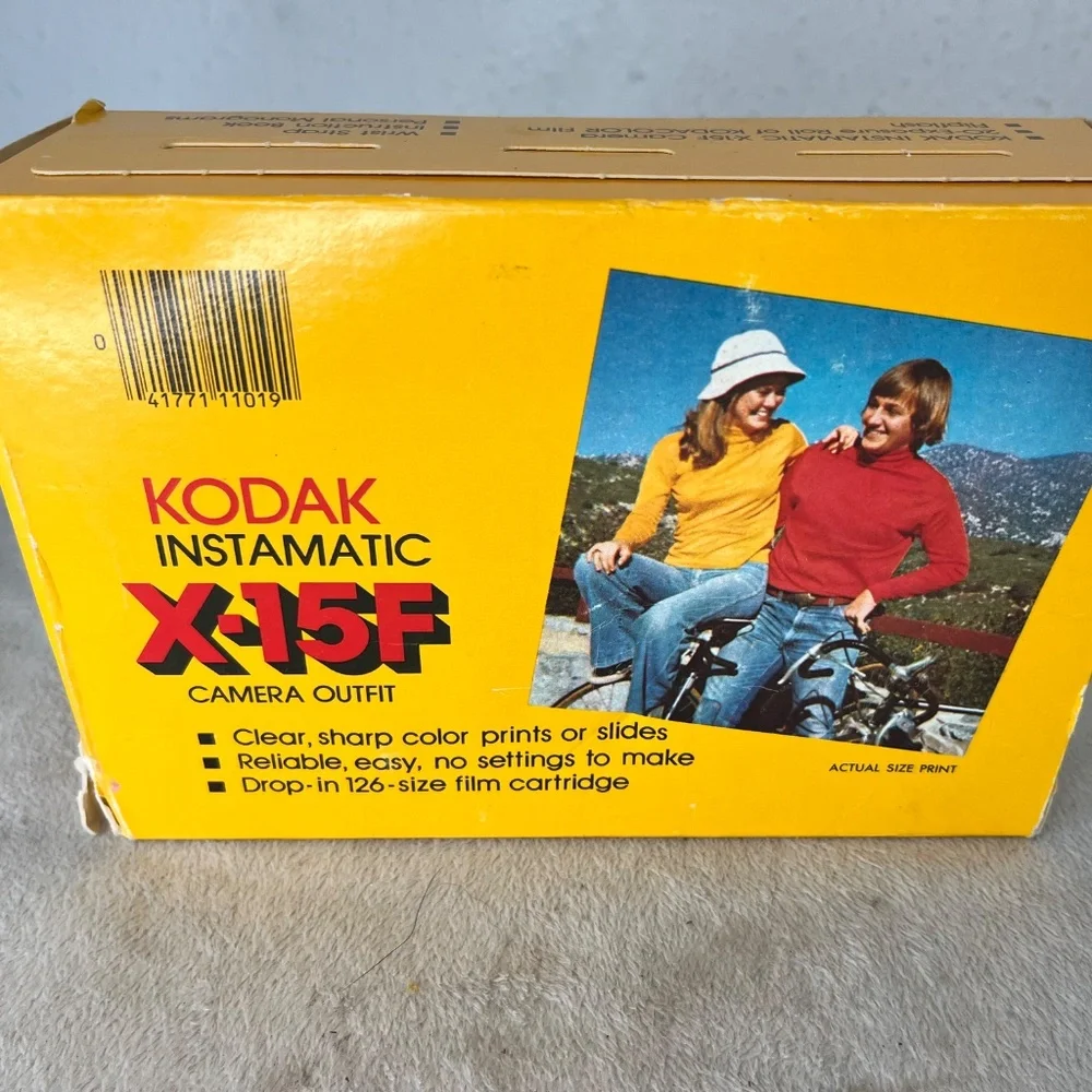 Kodak Instamatic X-15F Camera Outfit - Original Box Vintage Collectible